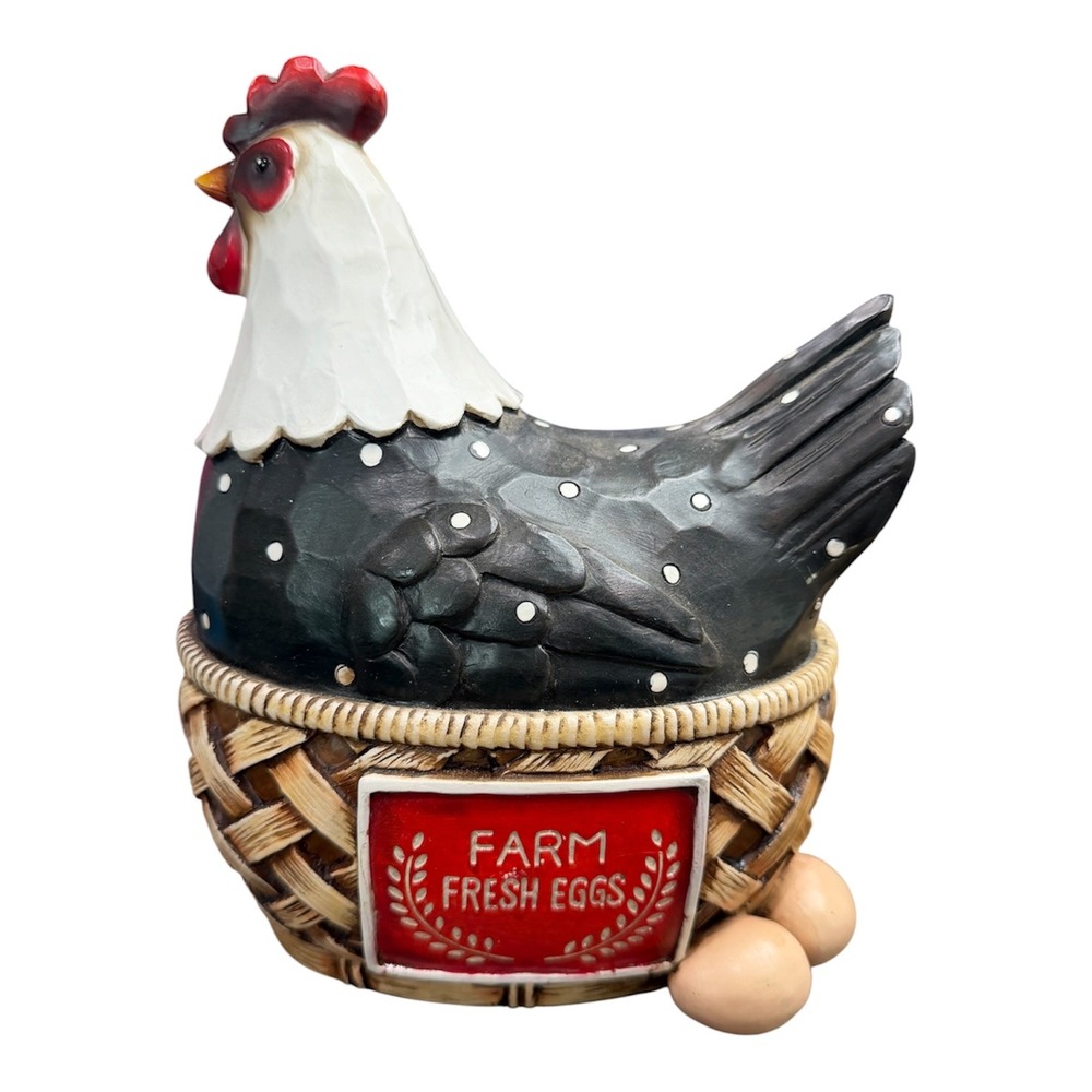 Hobby Lobby Farm Fresh Eggs Chicken Hen Basket Decor Farmhouse Country Cottage